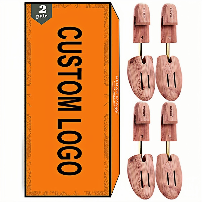 2 pair shoe trees with box